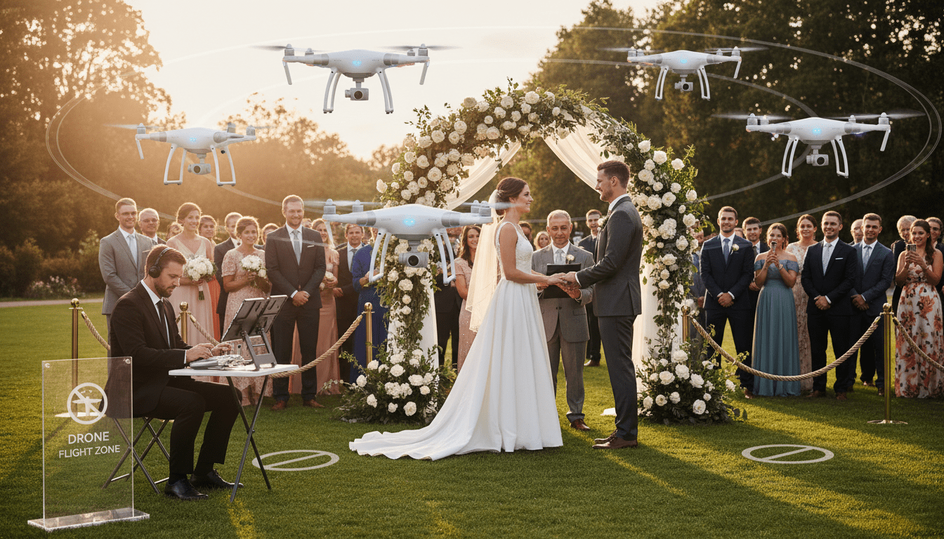 découvrez la réglementation, les autorisations nécessaires et les mesures de sécurité pour l'utilisation des drones lors des mariages en 2026. guide complet pour un mariage réussi et conforme à la loi.
