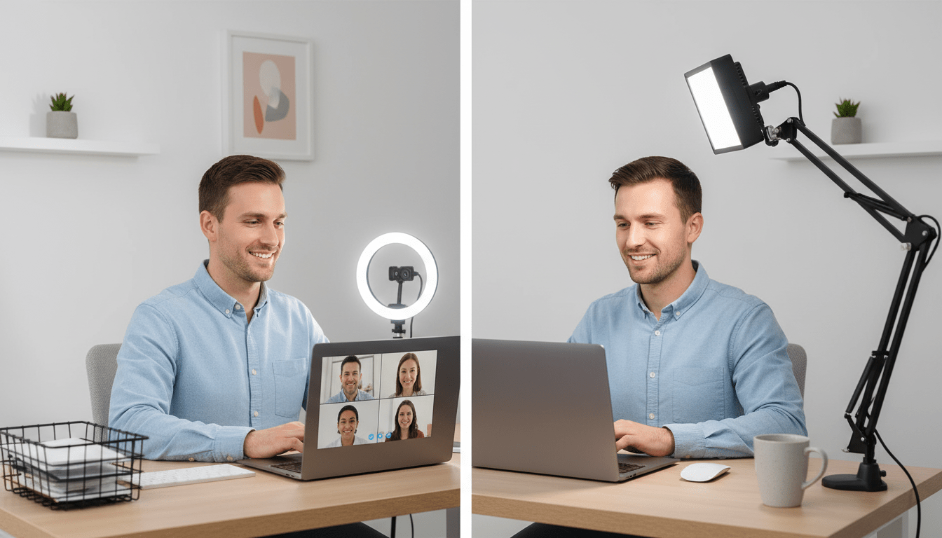 découvrez comment choisir l'éclairage de bureau parfait pour le télétravail et la visio. comparez ring light et key light pour un setup idéal, efficace et confortable.